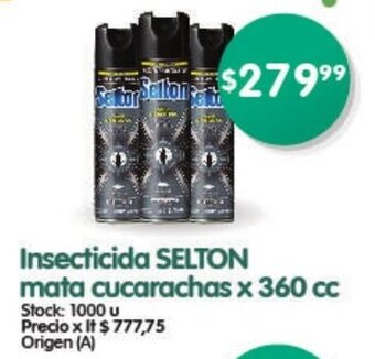 Supermercados Buenos Días Insecticida SELTON Mata Cucarachas x 360cc oferta
