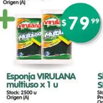 Esponja VIRULANA Multiuso x 1u