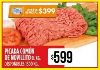 Supermercados Vea Picada Común de Novillito el kg Disponibles 1500kg oferta
