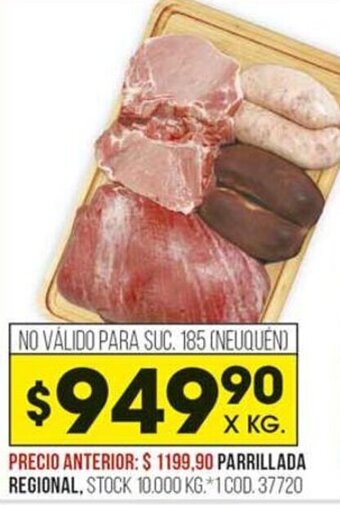 Coto Parrillada Regional x kg oferta