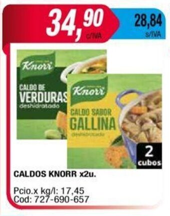 Maxiconsumo Caldos KNORR x 2u oferta