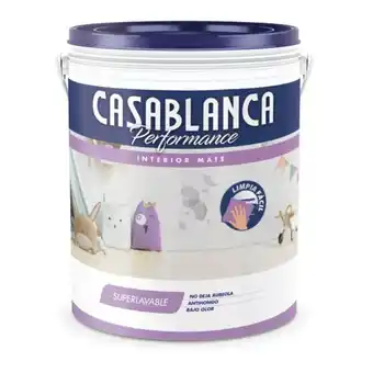 Pinturerias Sagitario Casablanca performance superlavable látex interior 20 lts oferta