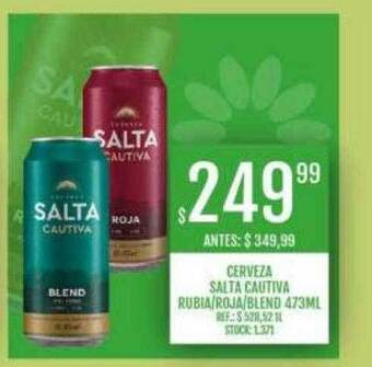 Supermercados Todo Cerveza salta cautiva rubia roja blend oferta