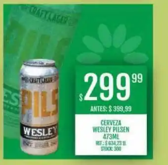 Supermercados Todo Cerveza wesley pilsen oferta