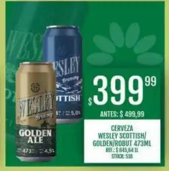 Cerveza wesley scottish golden robut