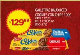 Supermercados Todo Galletitas bauducco cookies con chips oferta