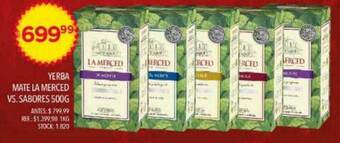 Supermercados Todo Yerba mate la merced vs. sabores oferta