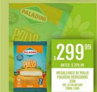Supermercados Todo Medallones de pollo paladini rebozados oferta