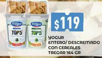 Supermercados Zeta Yogur entero descremado con cereales tregar oferta