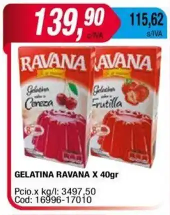 Maxiconsumo Gelatina RAVANA x 40g oferta