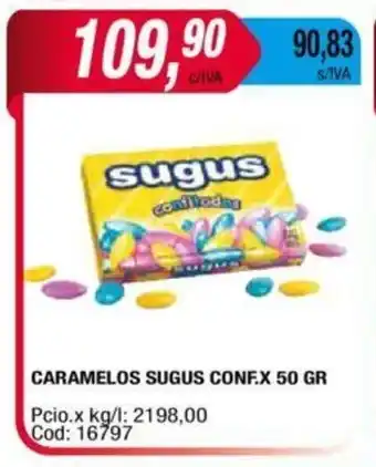 Maxiconsumo Caramelos SUGUS Confitados x 50g oferta