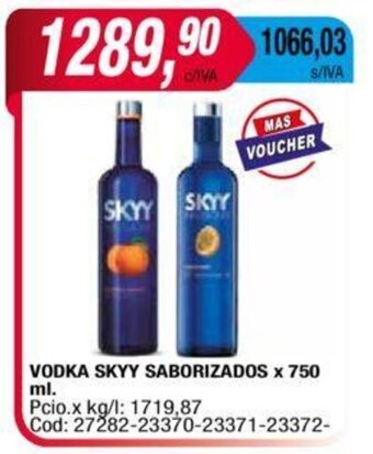 Maxiconsumo Vodka SKYY Saborizados x 750ml oferta