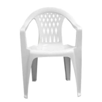 Maitess Silla de jardin quality mica trenzado blanco oferta