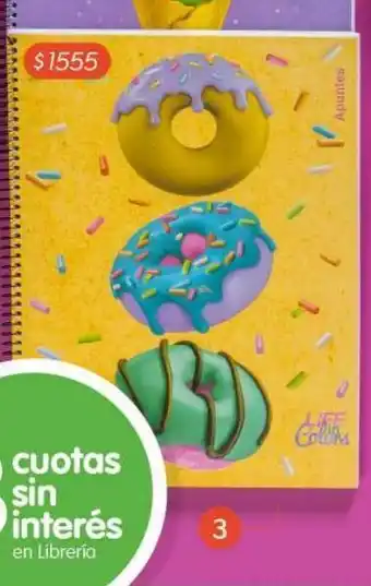 Jumbo Cuaderno universitario a4 life colors oferta