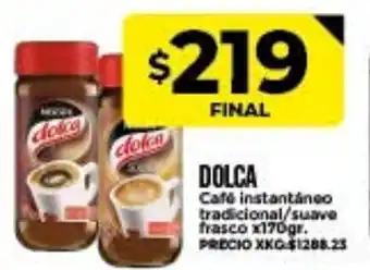 Supermayorista Vital Dolca Café instantáneo tradicional/suave frasco x 170gr oferta