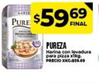 Supermayorista Vital Pureza Harina con levadura para pizza x 1kg oferta