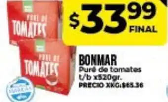 Supermayorista Vital Bonmar Puré de tomates x 520gr oferta