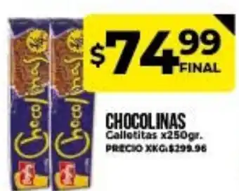 Supermayorista Vital Chocolinas Calletitas x 250gr oferta