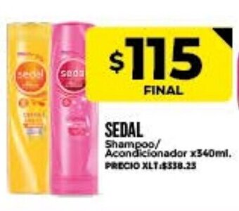 Supermayorista Vital Sedal Shampoo/Acondicionador x 340ml oferta