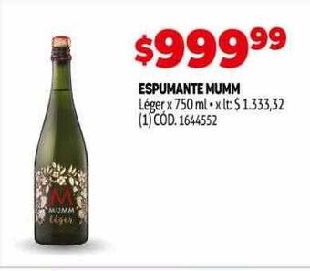 Makro Espumante mumm oferta