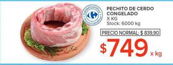 Carrefour Pechito de cerdo congelado oferta
