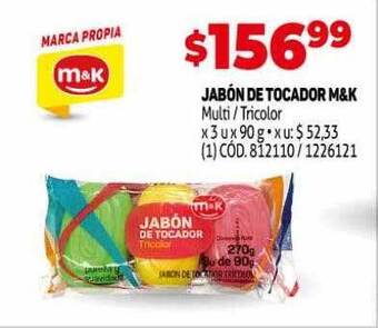Makro Jabón de tocador m&k oferta