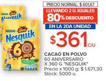 Carrefour Cacao en polvo oferta