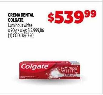 Makro Crema dental colgate oferta