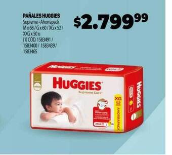 Makro Pañales huggies oferta