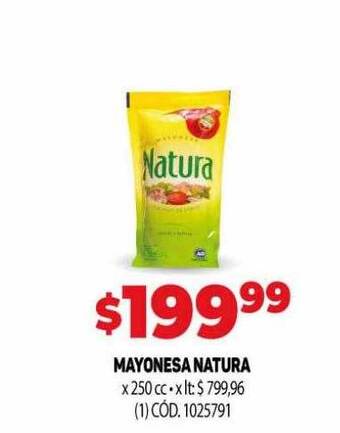 Makro Mayonesa natura oferta
