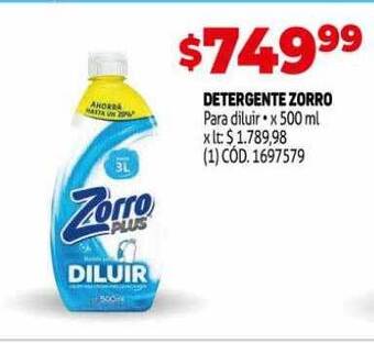 Makro Detergente zorro oferta