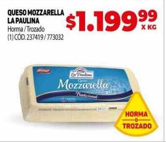 Makro Queso mozzarella la paulina oferta