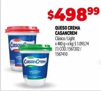 Makro Queso crema casancrem oferta