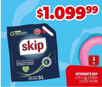 Makro Detergente skip oferta