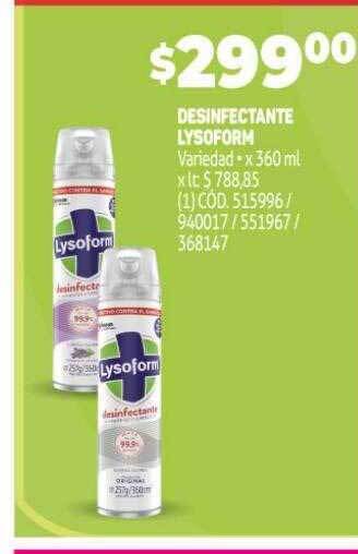 Makro Desinfectante lysoform oferta