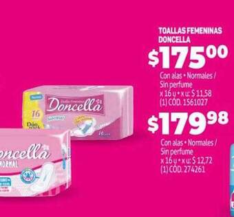 Makro Toallas femeninas doncella oferta