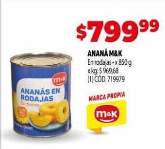 Makro Ananá m&k oferta