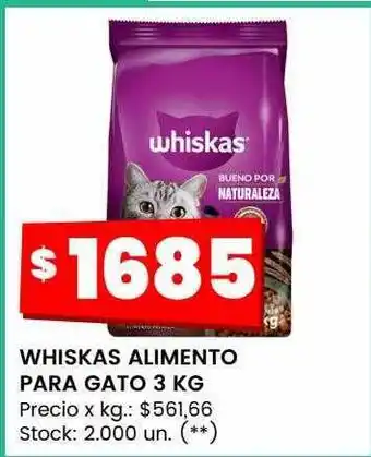 Changomas Whiskas alimento para gato oferta