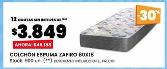 Changomas Colchón espuma zafiro 80x18 oferta