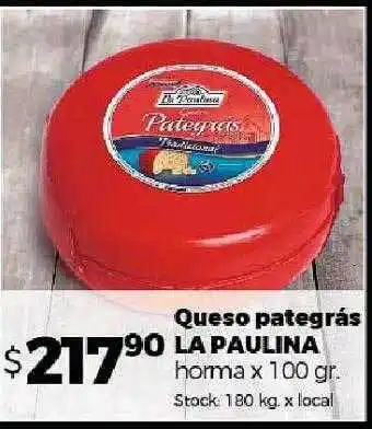 Disco Queso pategrás la paulina oferta