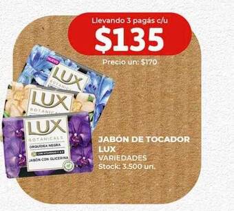 Super MAMI Jabón de tocador lux oferta