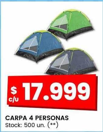 Changomas Carpa 4 personas oferta