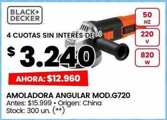 Changomas Amoladora angular black+decker oferta
