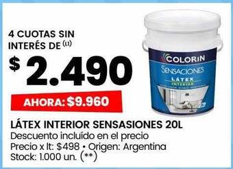 Látex interior sensasiones 20l