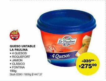 Atomo Conviene Queso untable la paulina oferta
