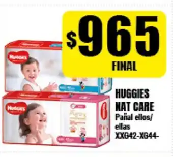 Supermayorista Vital Huggies Nat Care Pañal ellos/ellas XXG42-XG44 oferta