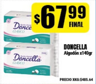 Supermayorista Vital Doncella Algodón x140gr oferta