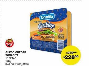 Atomo Conviene Queso chedar tonadita oferta