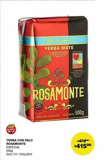 Atomo Conviene Yerba con palo rosamonte oferta