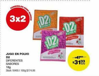 Atomo Conviene Jugo en polvo d2 oferta